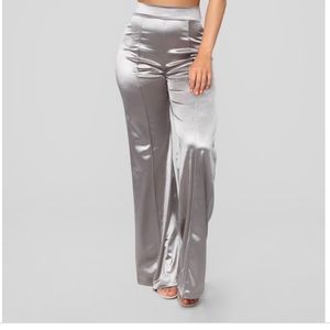 Fashion Nova Stretch Satin Pants